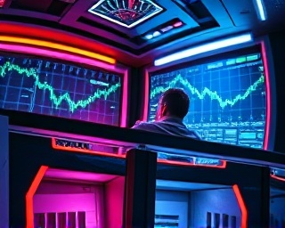 visionary seo analyst, inspired expression, predicting future trends, photorealistic, in a futuristic control room with holographic interfaces, highly detailed, visualized data projections, ultra high-definition, metallic color scheme, neon ambiance lighting, shot with a 16mm fisheye lens.